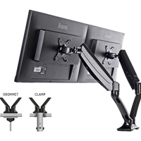 iiyama DS3002C-B1 Dual Gas Spring Monitor Arm - 2x27 iiyama DS3002C-B1 Dual Gas Spring Monitor Arm - 2x27